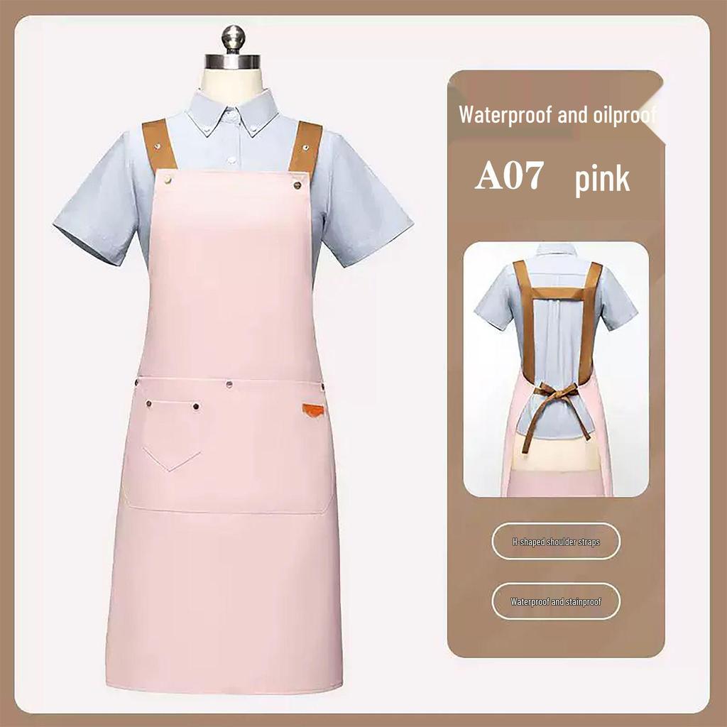 Waterproof & Oil-Proof Apron - Custom Logo for Catering, Kitchen, Baking, Cooking, Men's & Women's Workwear, New Style