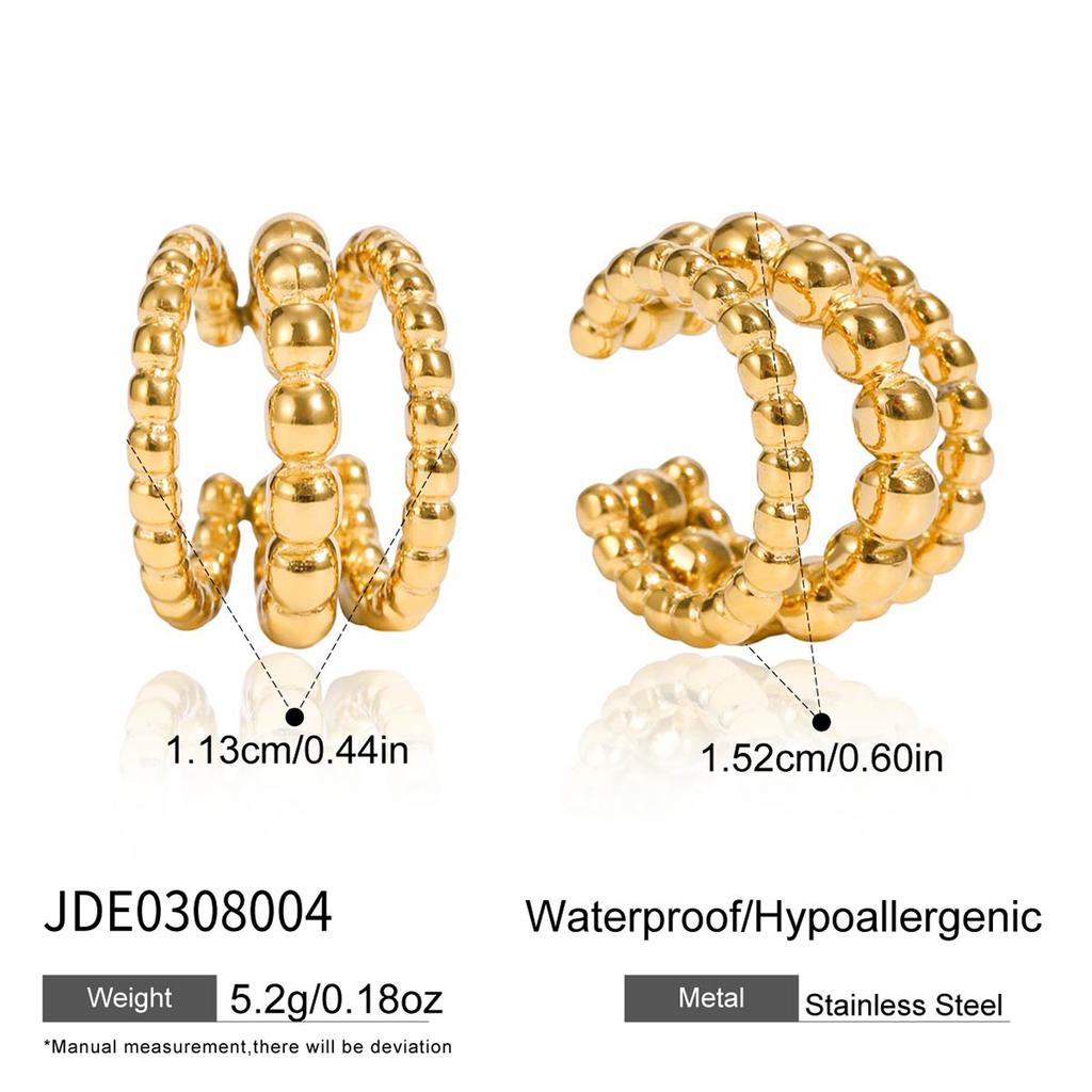 Youthway Cute Bowknot Mixed Color Clip Earrings For Women Delicate  Gold Plated Stainless Steel Earrings Fashion Jewelry Gift