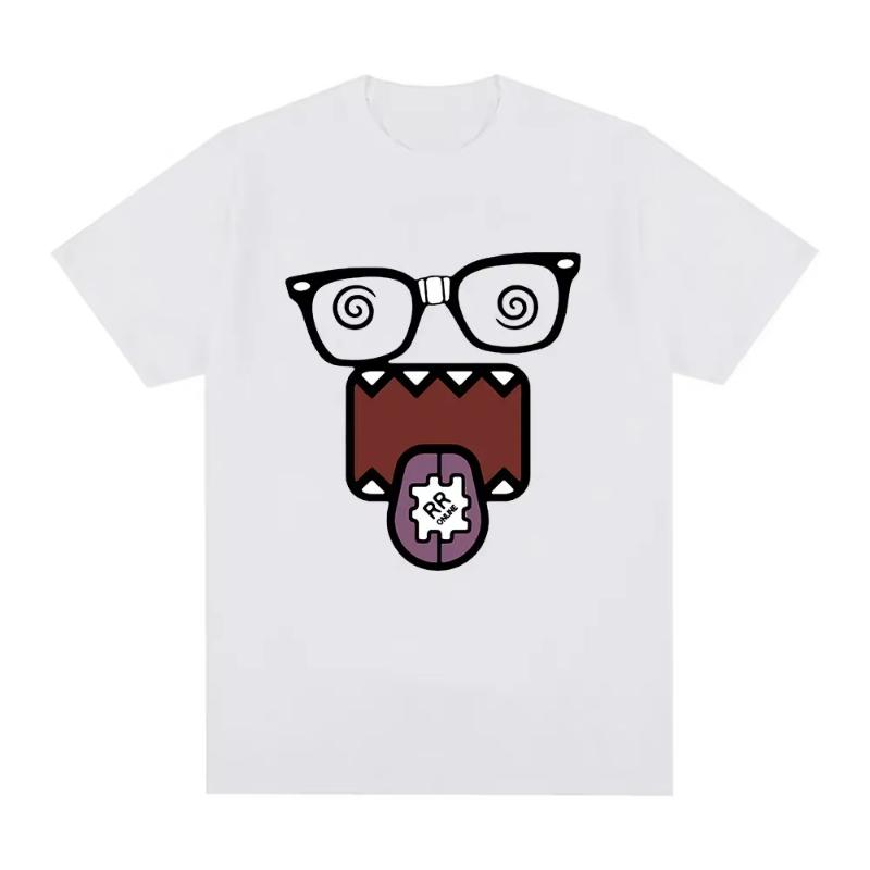 

Summer Adult Fun Domo Kun Meme Tshirt Casual 100 Cotton Fashion Retro Shortsleeved Superior Streetwear Breathable Comfortable 3XL