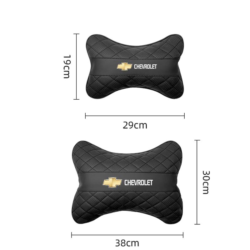 Keychain Leather Car Seat Headrest Lumbar Support Pillow Comfort Auto Interior For Chevrolet Cruze Captiva Spark Z71 Beat Volt