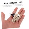 LIFKOME 3pcs Skull Ghost Head Decoration Car Clip Car Aroma Decoration Glitter Accessories