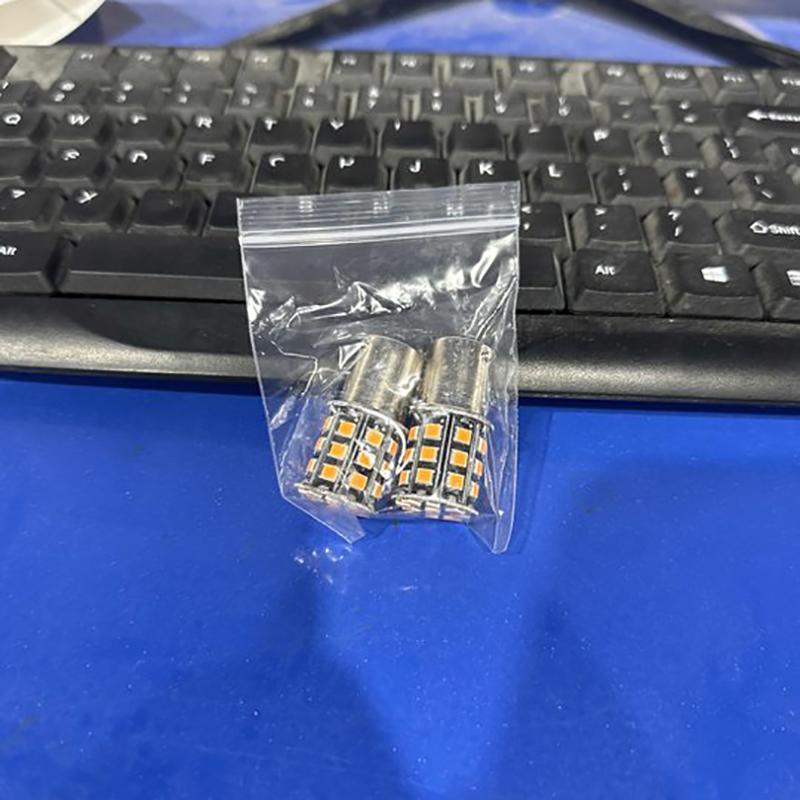 2Pcs 1156 Ba15S 2835 33-Smd Yellow Led Bulbs Car Turn Signal Lamp Brake Lights