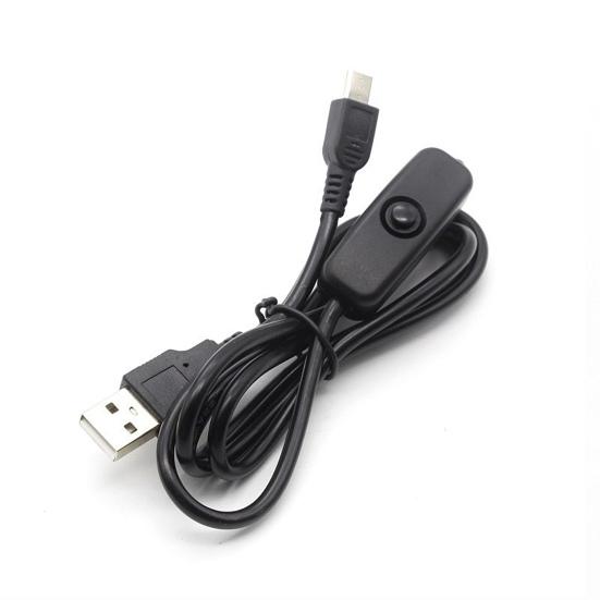 1/2/5 ks 1/1.2/1.5M LED Noční světlo Napájecí kabel ON/OFF Ovládací spínač Napájecí kabel se spínačem Stolní lampa USB Spínaný napájecí kabel