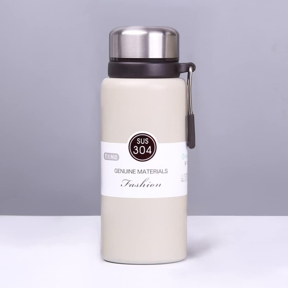 

304 Stainless Steel Water Bottle with Portable Tea and Water Safe Stainless Steel Insulated Stylish Direct Vacuum Double Suitable for Boys and Girls белый