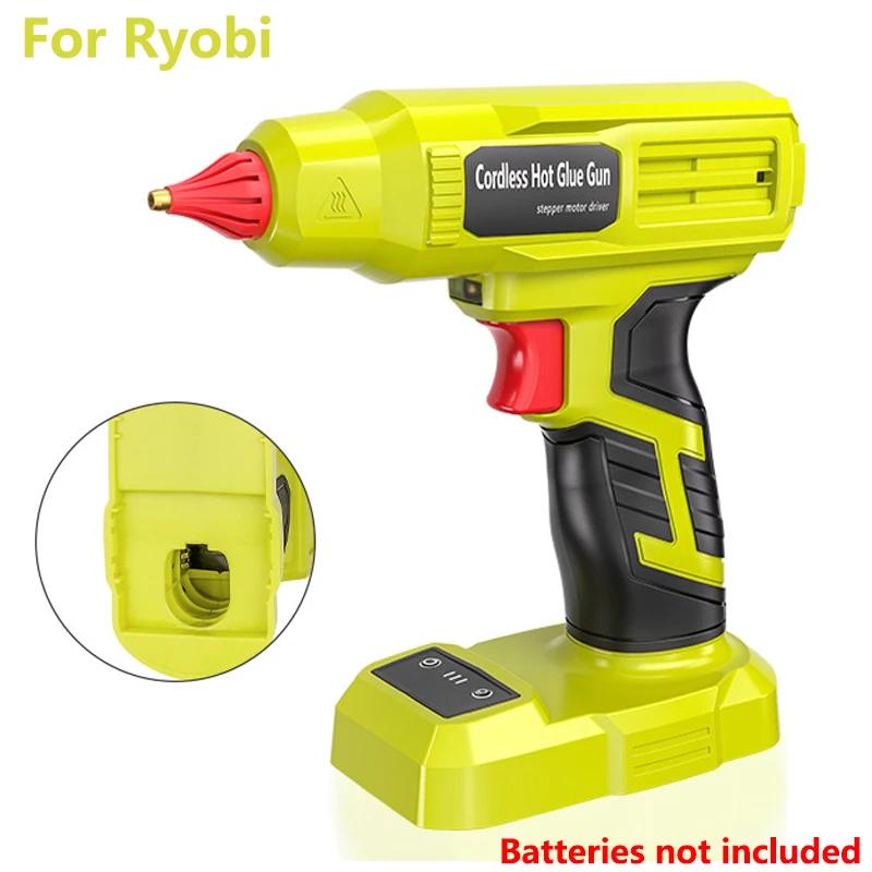 100W Hot Melt Glue Gun With LED Light For Dewalt For Makita/Milwaukee/Bosch/Ryobi 18V Li-ion Battery For Manual Work Repair