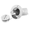 Boat Deck Filler with Key Cap Marine Stainless Steel Hardware for Yacht RV 45 Degrees 1.5in 38mm