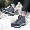 Men's Plus Size Outdoor High-Top Hiking Shoes Fall/Winter Fleece-lined Warm Snow Boots Hiking Boots Fashion Worker Boot
