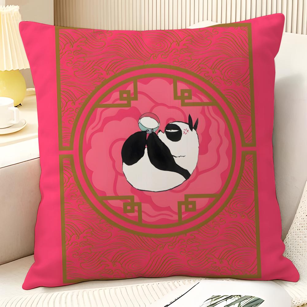 Cartoon Comic P Chan R-Ranma ½ 1 Pillow Case Natural Linen Organic Fabric Double-Sided Printing Sofa Home Decor Gift Pillow Case