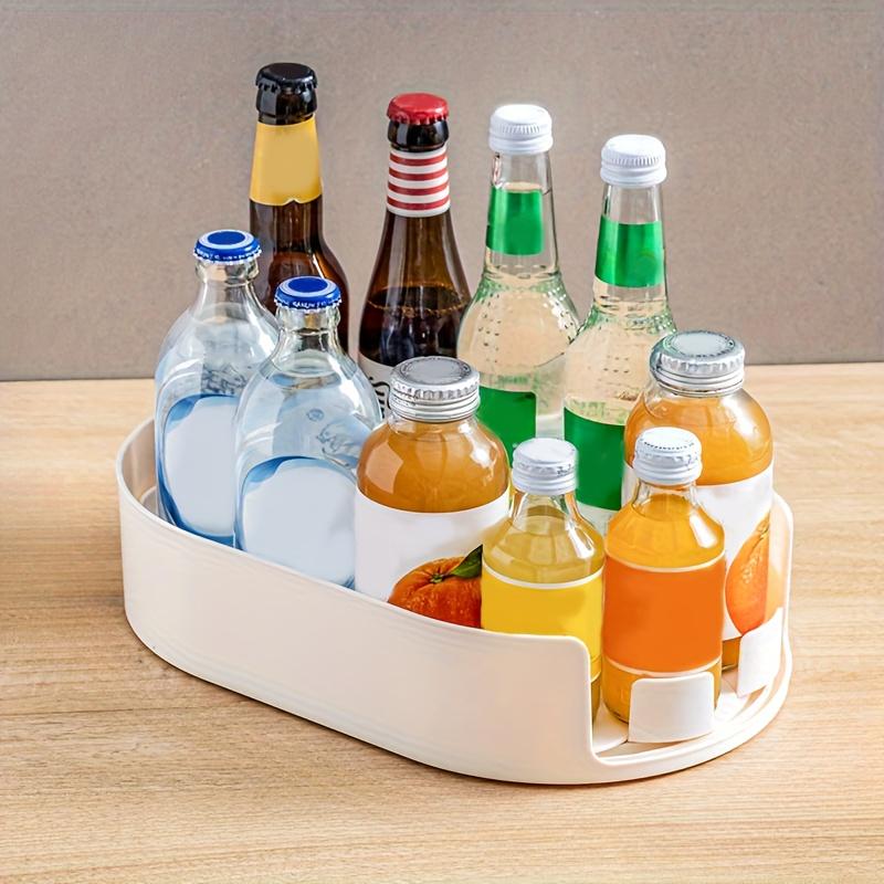 

Настольный Легкий Доступ и Эффективное Хранение Настольный Ящик для Хранения Вращающийся Органайзер для Специй Для Хранения на Кухне и в Холодильнике светло-коричневого