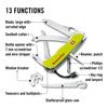VICTORINOX Swiss Army Rescue Tool Multi-Function Knife Emergency Escape Seatbelt Cutter Glass Saw Window Breaker Nylon Case 15 Functions