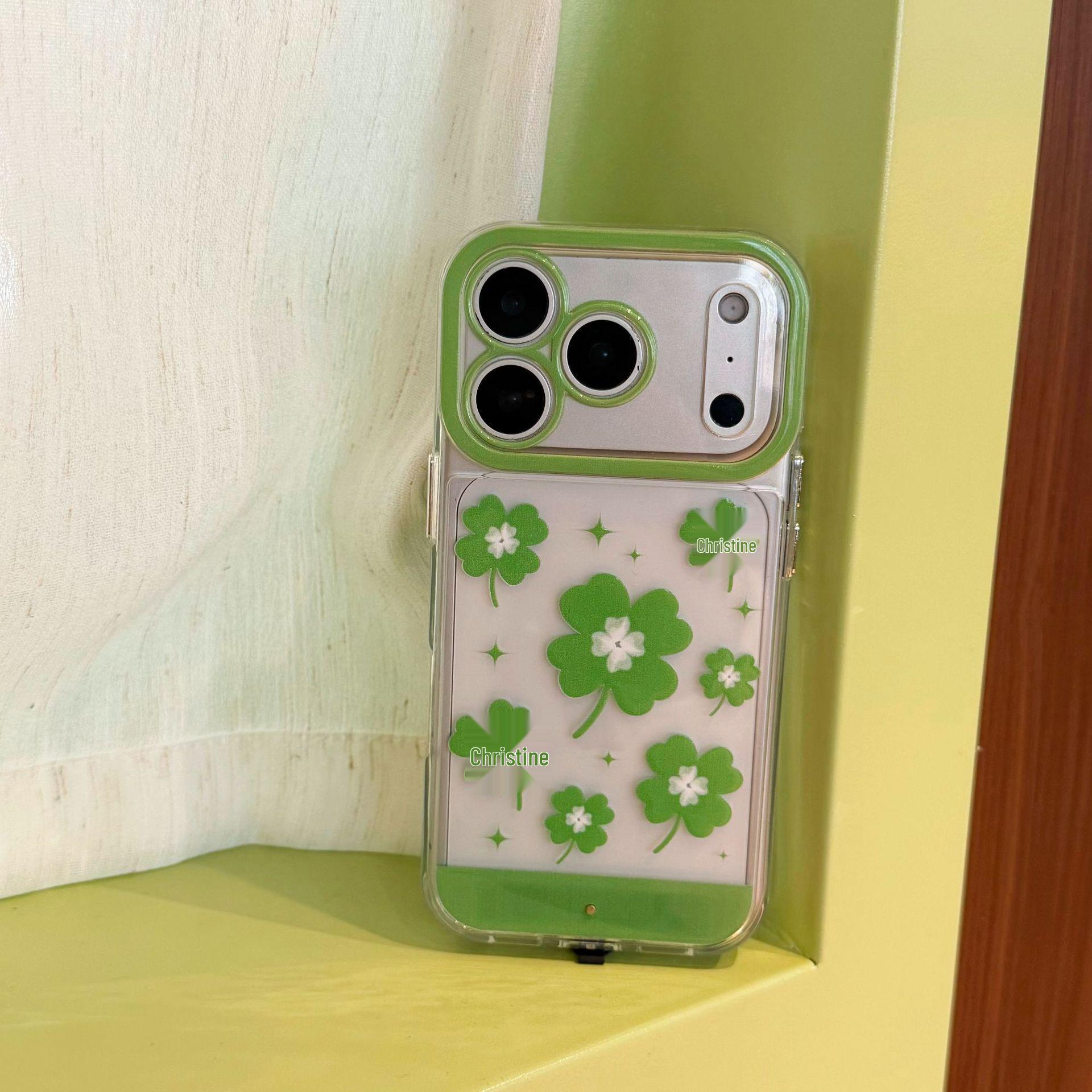 

Four-Leaf Clover Flash Phone Case for iPhone 14/13/12/11 & 17/16/15 PROMAX - Women s Edition iPhone 13 Pro Max