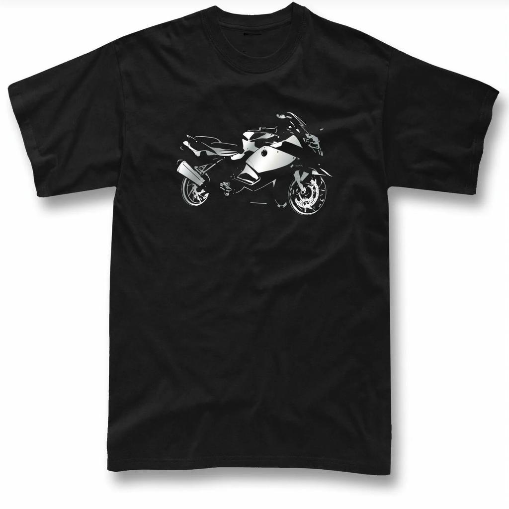 K1300S Moto Sport Motorcycle K1200S Fans Silver Printed T-Shirt 100% Cotton O-Neck Short Sleeve