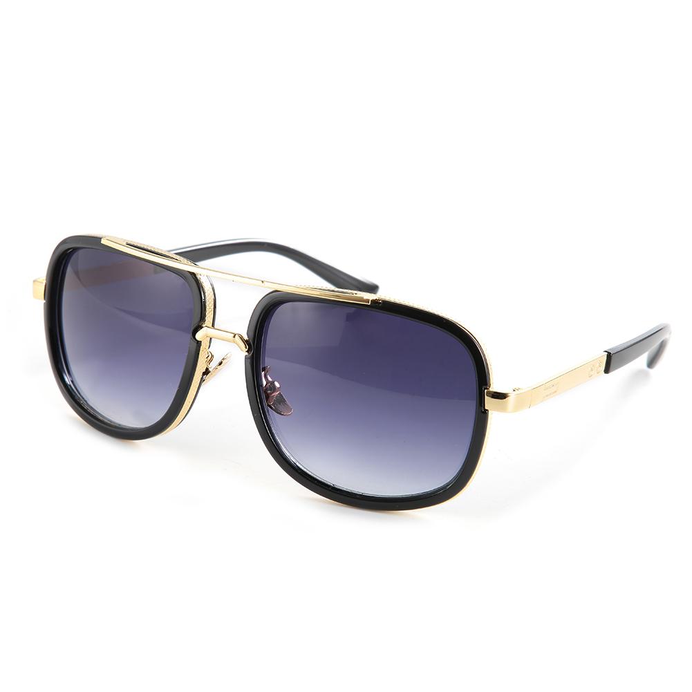 

Vintage Punk Style Unisex Big Round Frame Sunglasses Clear Lens Eyewear Sun GlassesBlack Gray