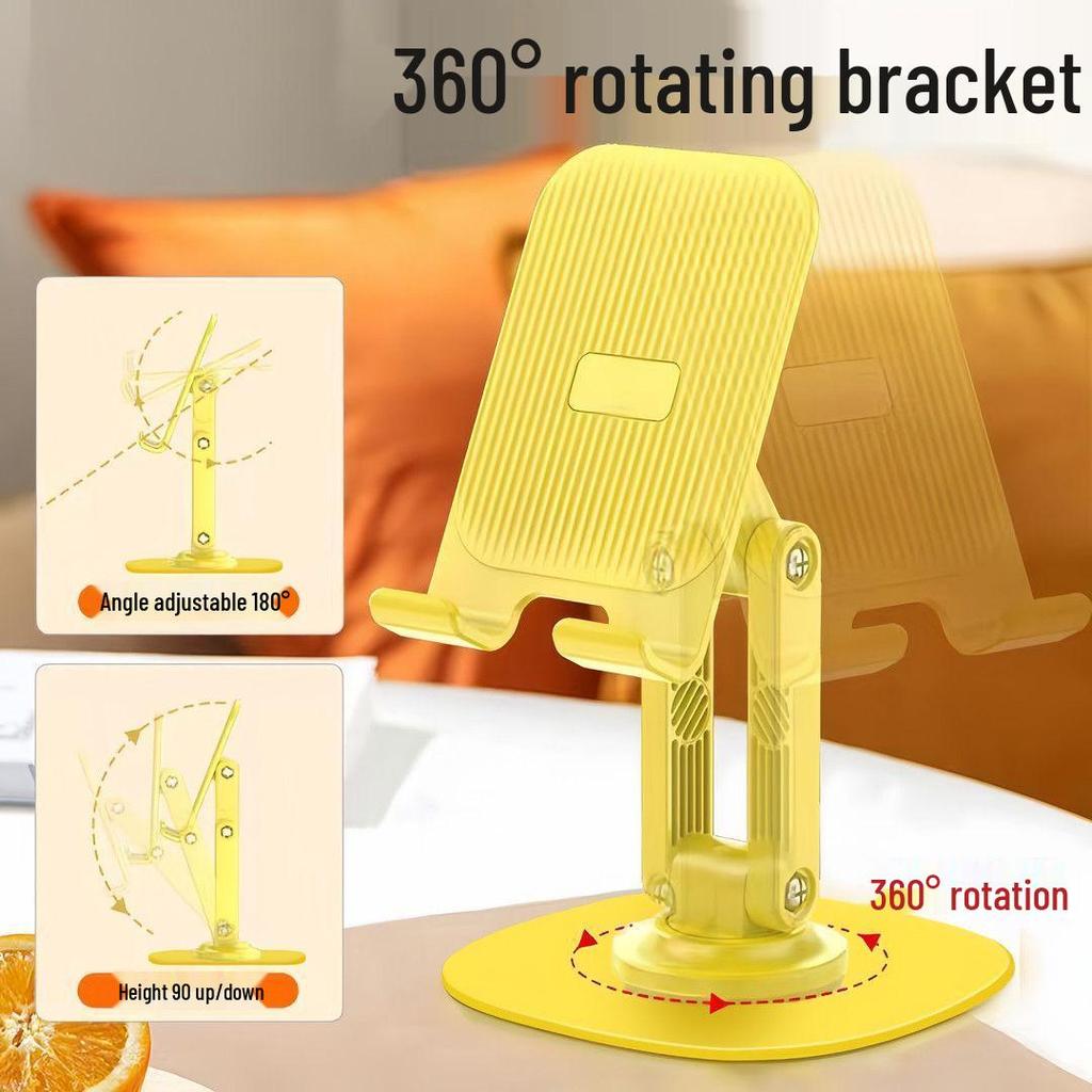 360° Rotatable Metal Folding Phone Stand for Live Streaming and Online Classes