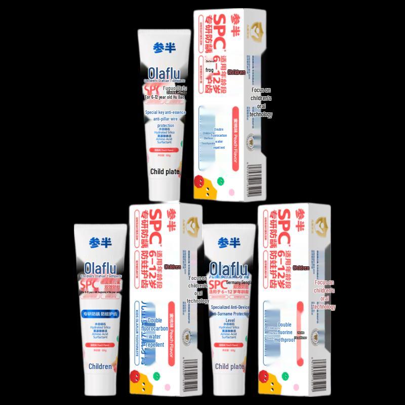 Canban Children s Peach Olaflur Toothpaste (3-pack)