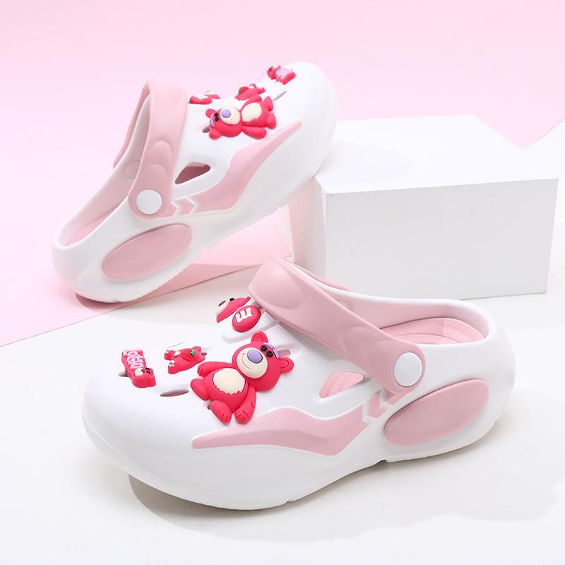Colorful Girls Summer Clogs Lightweight Breathable Nonslip Outdoor Beach Footwear