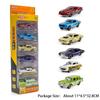1:64 Vintage Car Alloy Diecast Racing Cars Series Miniature Model Toys Rubber Tires Sliding Forward Vehices Boy Gifts Collection