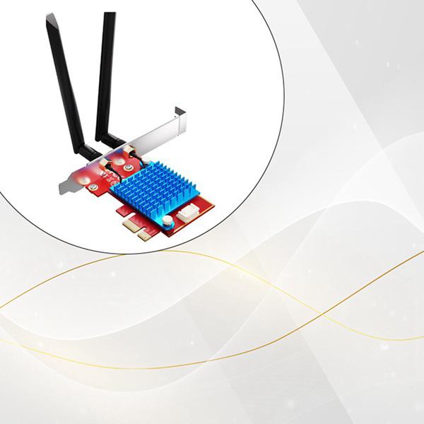 

BE200 WiFi 7 Gigabit PCIE Wireless Network Card, 1 Set, Color: As Shown, Material: PCB + Metal Other
