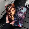 Japanese Oni Mask Girl Soft Phone Case for iPhone 16 16E 17 Air 15 Pro Max 14 Plus 13 Mini 11 12 7 Black Cover Back Shell