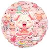10/50 STÜCKE Niedliche Cartoon Rosa Schwein Aufkleber Schweinchen Graffiti Aufkleber für DIY Gepäck Laptop Skateboard Motorrad Fahrrad Aufkleber