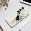 For Samsung Galaxy S25+ Case Spider Pattern Printing Straight Edge TPU Phone Back Cover