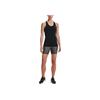 Under Armour Solid Color Round Neck Sleeveless T-Shirt Women tops Black 1328962-001