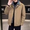 % White Duck Down Fake Two-piece Down Jacket Men's Winter New Loose Lapel Casual Jacket Men's