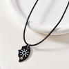 Geometric Pendant Necklace With Large And Small Squares