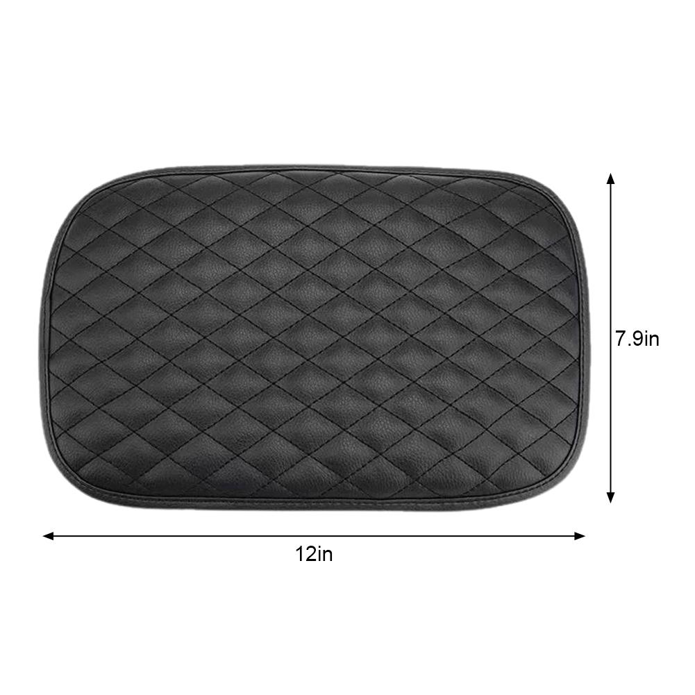 PU Leather Car Armrest Cushion Center Console Box Pad Arm Rest Cushion Waterproof Automotive Interior Universal Accessories