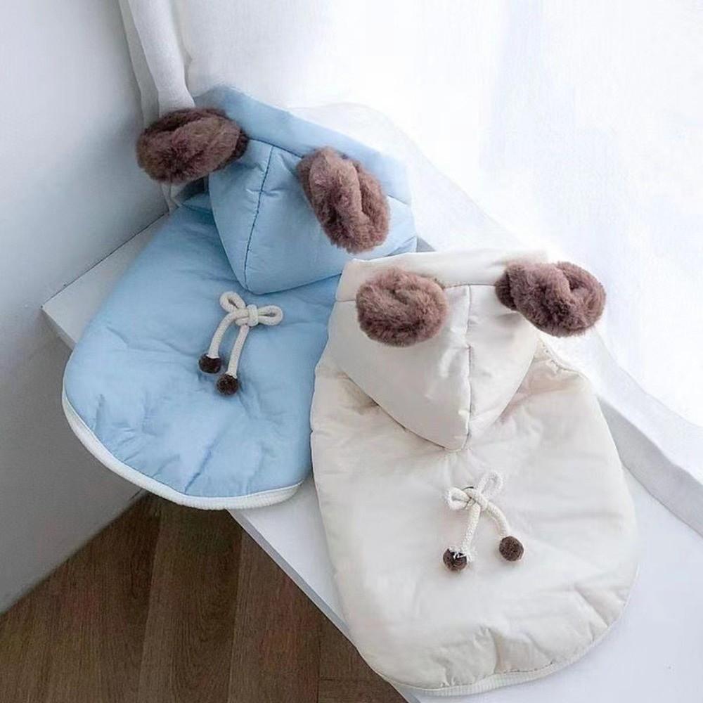 Plush Lining Dog Hiking Jacket Winter Dog Bodysuit Fashion Pet Clothes Cat