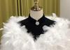 Women's Fur Cape Shawl for Winter Weddings & Evenings