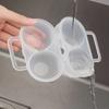 2-Cell Outdoor Portable Egg Storage Box Plastic Shock-Absorbing Anti Drop Egg Tray For Refrigerator Camping Picnic Daily Use