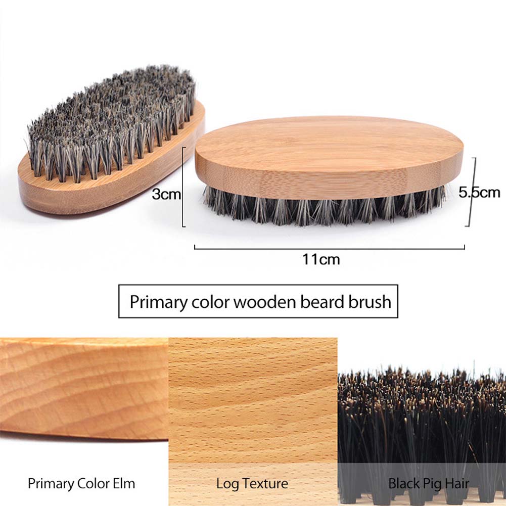 Men S Beard Care Set Contains Cream Oil Double Sided Comb Brush Scissors 5 Pcs Set