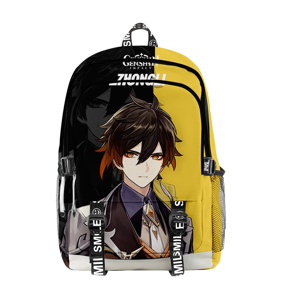 Trendy Popular Genshin Impact Student School Bags Unisex 3D Print Oxford Waterproof Notebook multifunction Travel Backpacks