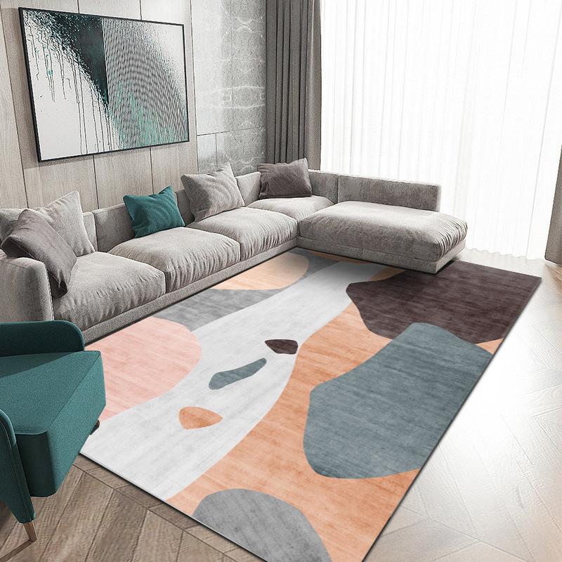 Simple Ins Living Room Light Luxury Large Area Carpet Living Room Decoration Home BB Rug Bedroom Blanket Square Soft Bath Mat