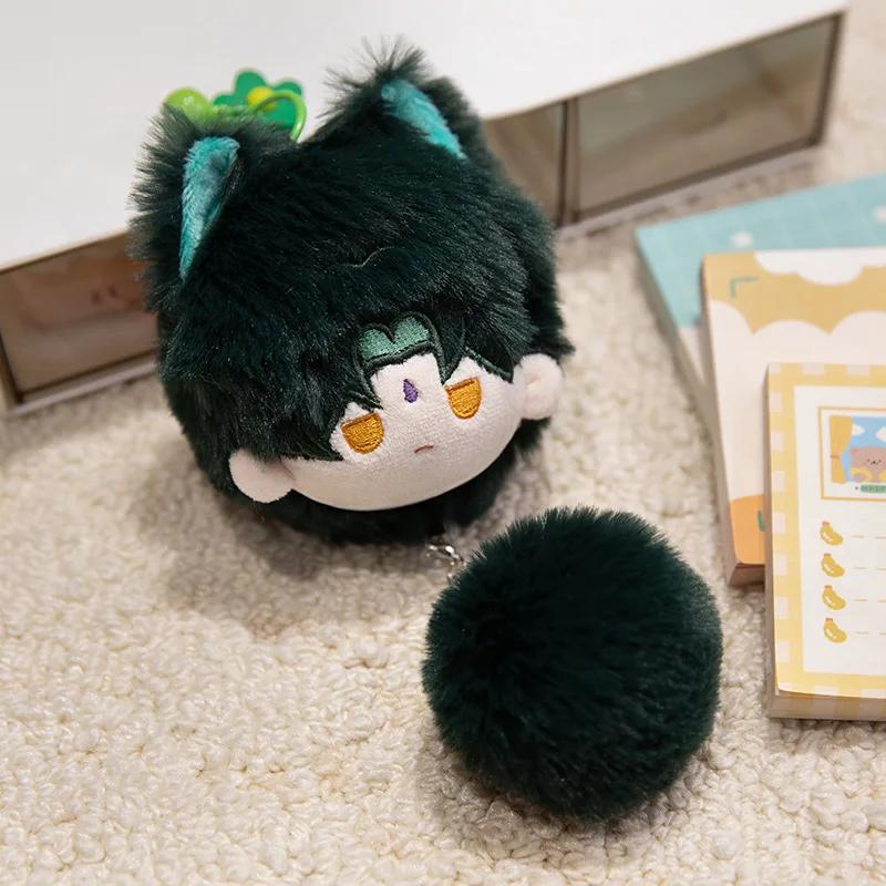 Adorable Genshin Impact Plush Pendant Xiao Ayaka Kokomi Tartaglia Kawaii Anime Doll Keychain Backpack Decor Birthday Gifts