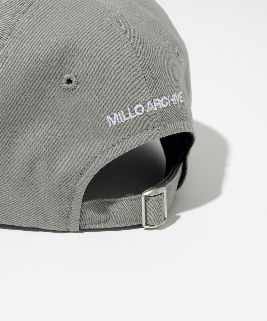 MILLO ARCHIVE Clear Emblem Ball Cap [Gray]