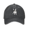 Punk Unisex Cotton French Bulldog Baseball Cap Adult Frenchie Dog Adjustable Dad Hat Men Women Sun Protection