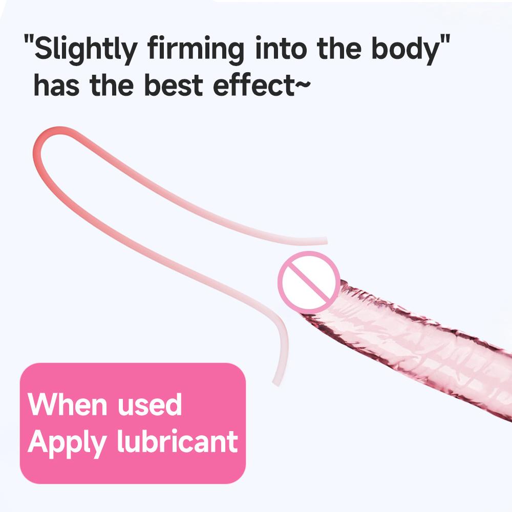 7.48" Transparent Dildos Penis for Women Erotic Anal Sex Toys Soft Clitori Vaginal Stimulation Masturbators Prostate Massager