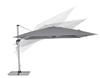 Garden Parasol 400X400Cm Bolzano Ibis Aluminum Gray