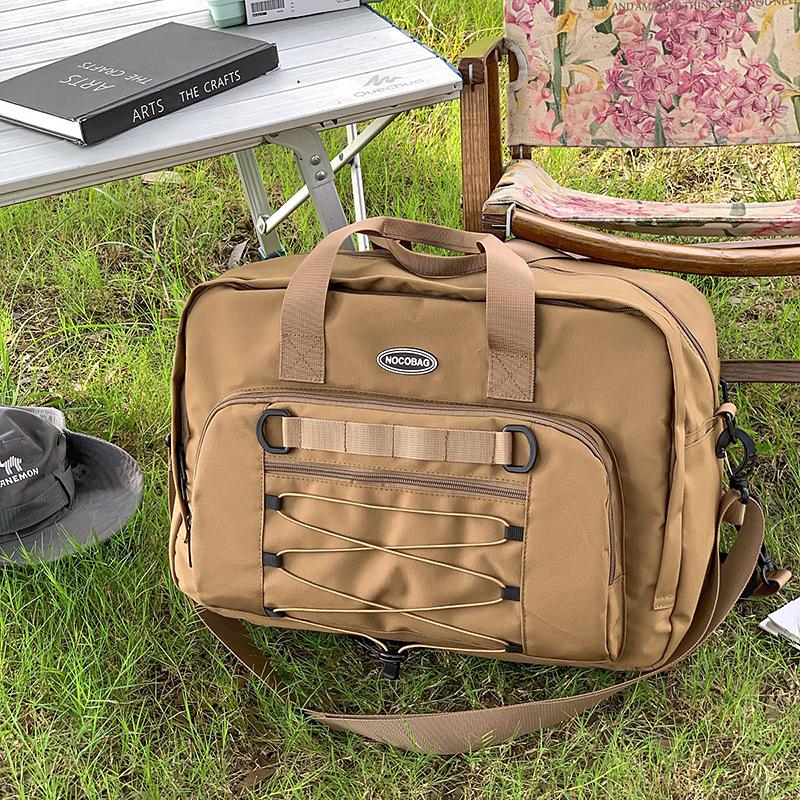 

Холщовая сумка женская большой вместимости новая сумка-мессенджер для деловых поездок и путешествий, рюкзак для альпинизма и легких путешествий коричневый