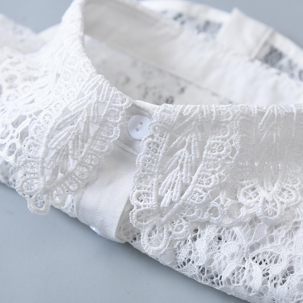 Small Floral Fake Collar, Spring And Autumn Versatile Shirt Fake Collar, Casual Sweater With Doll Collar Inside