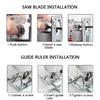 3000rpm 710W + 10 Blades Woodworking Wood Iron Jig Saw Cutter Electric Jigsaw