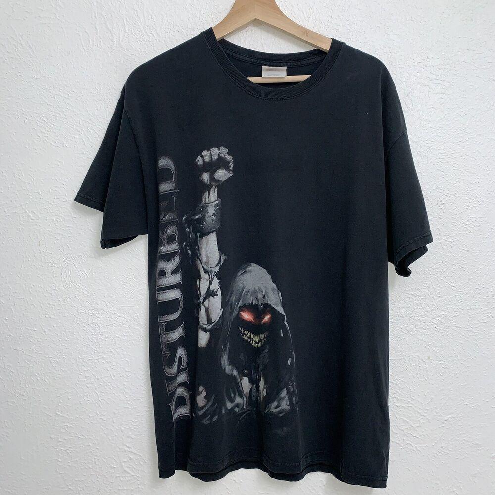 

Distressed Disturbed You Did Decide Tee Чорна двостороння футболка унісекс M