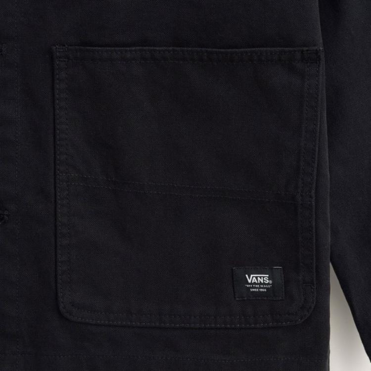 Vans Solid Color Single-Breasted Long Sleeve Jacket Men Jackets VN000KV1BLK