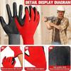 PU Coated Safety Work Gloves with Grip Breathable Seamless Knit Work Gloves for Men Women Household Yard Farm Gardening Gloves