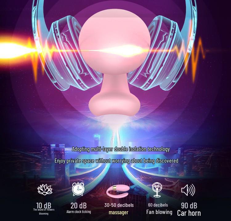 Jielin Bezdrátový vibrační masážní přístroj ve tvaru U pro páry