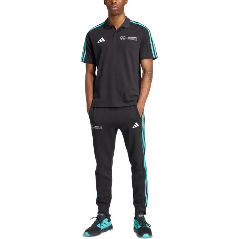adidas X Mercedes-Amg Petronas F1 Team Ss25 Dna Fashion Polo Sportiva Uomo Polo Nere JV5430