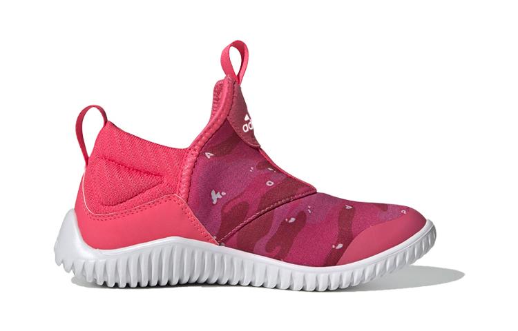 adidas Rapidazen C Cushioning Low Top Kids' Running Shoes Pink White Children Aged 3 7 Years Old EE9325