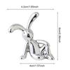 Rabbit Animal Decor Modern Style Bunny Art Crafts Silver Living Room Decoration